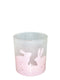 Frosted Pink Bunny Votive Holder