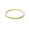 Gold Bangle with Green Crystals