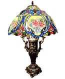 Tiffany Style Table Lamp with Handles