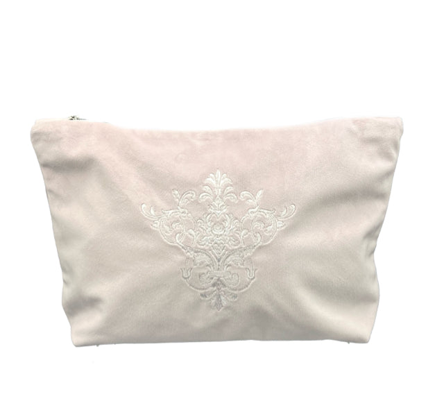 Large Dusty PinkVictorian Velvet On The Go Bag