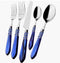 Melodia Brilliant Blue/Silver 5-Piece Flatware Set