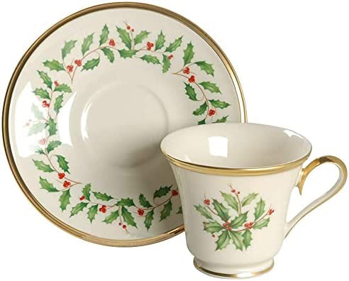 Lenox Holly Cup and Saucer