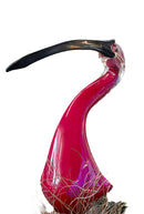 Taylor Backes Murano Glass Flamingo in Grass