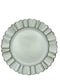 Set of 4 Ivory Ruffled Chargers