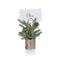 Set of 4 Pine in Silver Bucket Place Card Holders