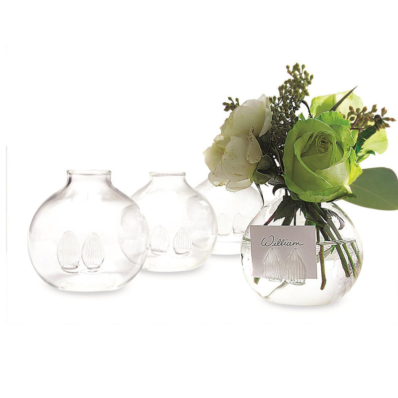 Set of 4 Be Seated Flower Place Card Holders