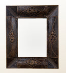 Dark Brown Leather Mirror