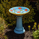 2-Piece Flowerbuds Bird Bath