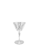 Set of 8+1 Etched Wine Glasses