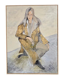 Maria Sibila Acrylic Painting of Woman