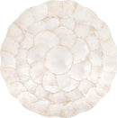 Set of 4 Ivory Capiz Scalloped Placemats