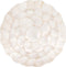 Set of 4 Ivory Capiz Scalloped Placemats