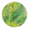 Set of 4 Palm Fronds Round Lacquer Placemats