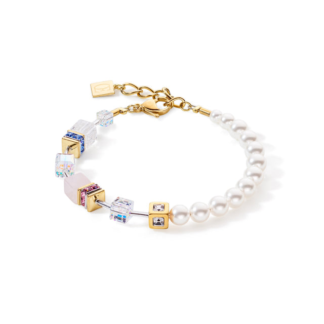 GeoCube Multi Color Pearl Bracelet