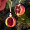Beaded Glass Pomegranate Ornament, Assorted