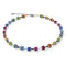 Silver Geocube Multi Color Polaris Necklace