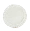 Set of 4 Round Ruffle Velvet Cream Placemats