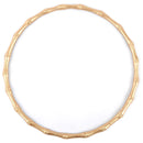 Set of 4 White Block Bamboo Chargers