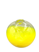Yellow Round Glass Vase