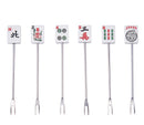 Set of 6 Mah Jongg Cheese Picks