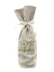 Gray Striped Wine Bag with Green Happy Birthday