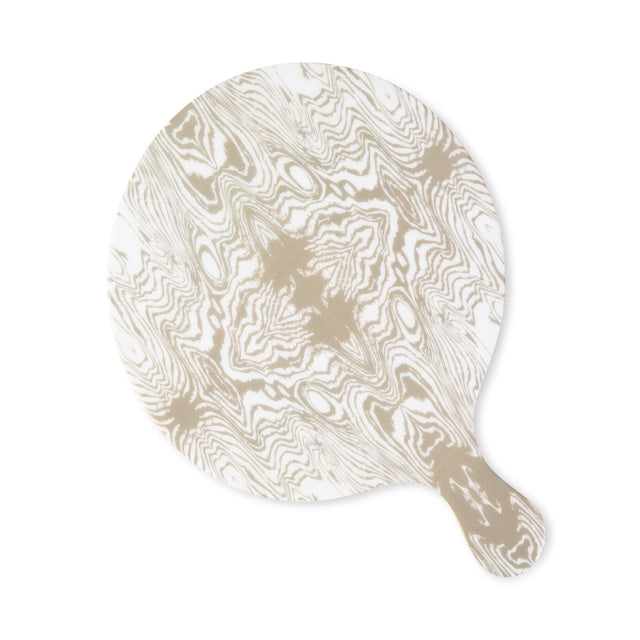 Small Faux Bois White Taupe Charcuterie Board