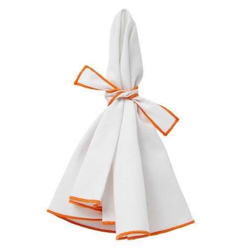 Napa Napkins with Orange Trim