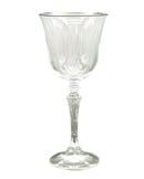 Set of 6 Silver Rim Wine Glasses