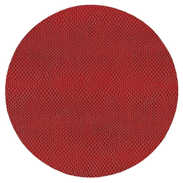 Set of 4  Red Snakeskin Placemats
