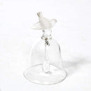 Lalique Crystal Bell with Frosted Sparrow