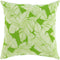 Green and White Leaf Outdoor Toss Pillow