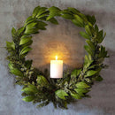 Bayleaf & Juniper Wreath with Candle Plate