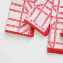 Set of 4 Rose Bamboo Napkins