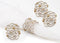 Set of 4 Flower Jewel Napkin Rings