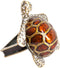 Set of 4 Bronze Turtle Napkin Rings