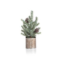 Set of 4 Pine in Silver Bucket Place Card Holders
