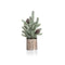 Set of 4 Pine in Silver Bucket Place Card Holders