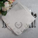 Set of 4 Flax Stripe Bumble Bee Napkins