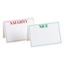 Set 8 Reversible Naughty or Nice Place Cards