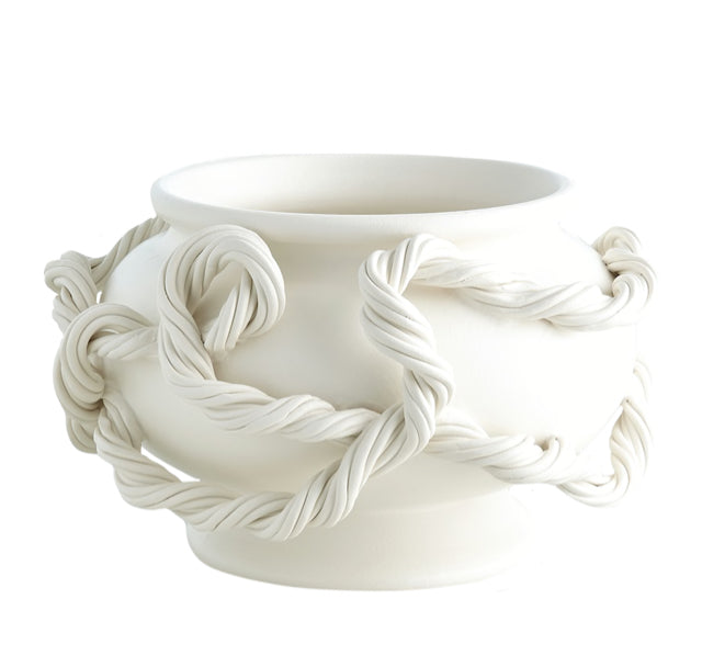 White Twisted Vine Bowl