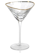 Set of 4 Triangular Martini Glasses