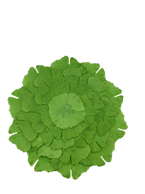 Set of 4 Gingko Green Leaf Placemats