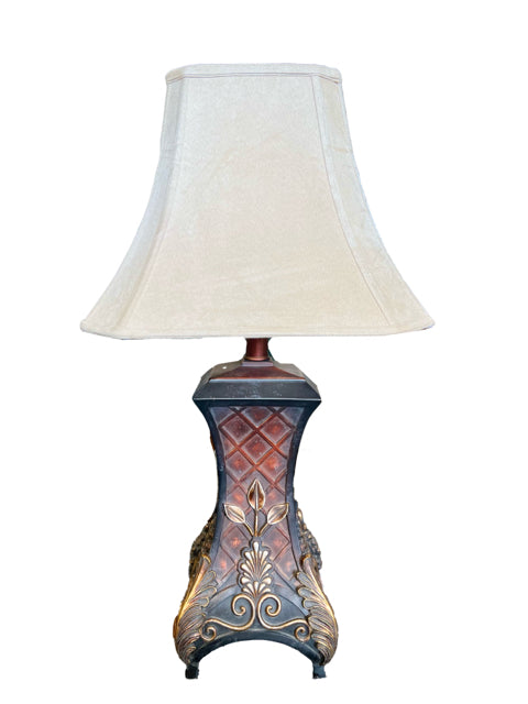 Lamp with Gold Leaves