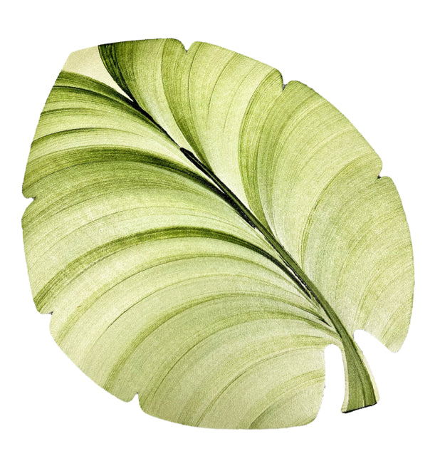 Set of 4 Hand Painted Palm Leaf Placemats