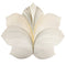 Set of 4 White Seven Point Leaf Placemats