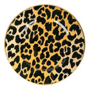 Set of 4 Leopard Spots Enameled Chargers