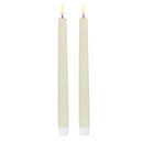 Set of 2 Ivory Taper Candles