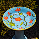 2-Piece Flowerbuds Bird Bath