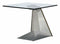 Hyper Contemporary Glass Top End Table