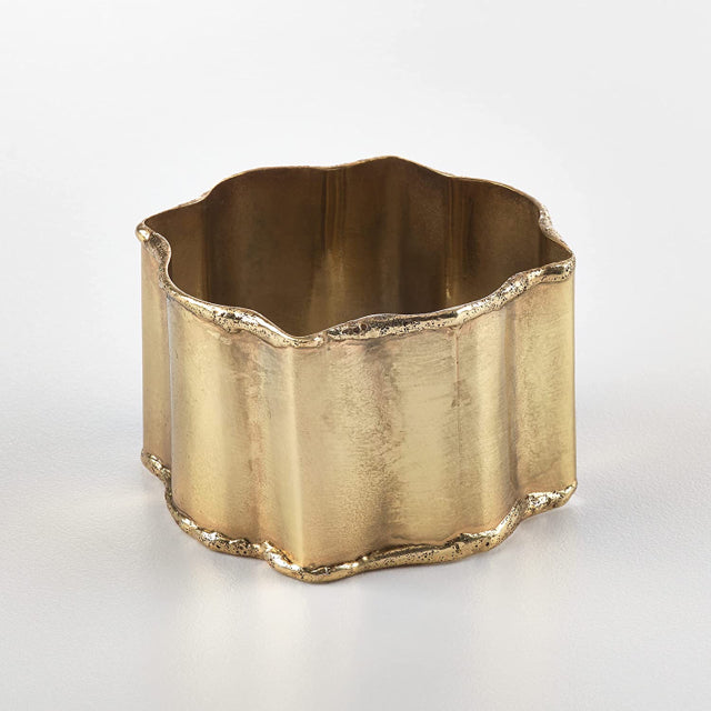 Set of 4 Gold Classic Design Napkin Rings
